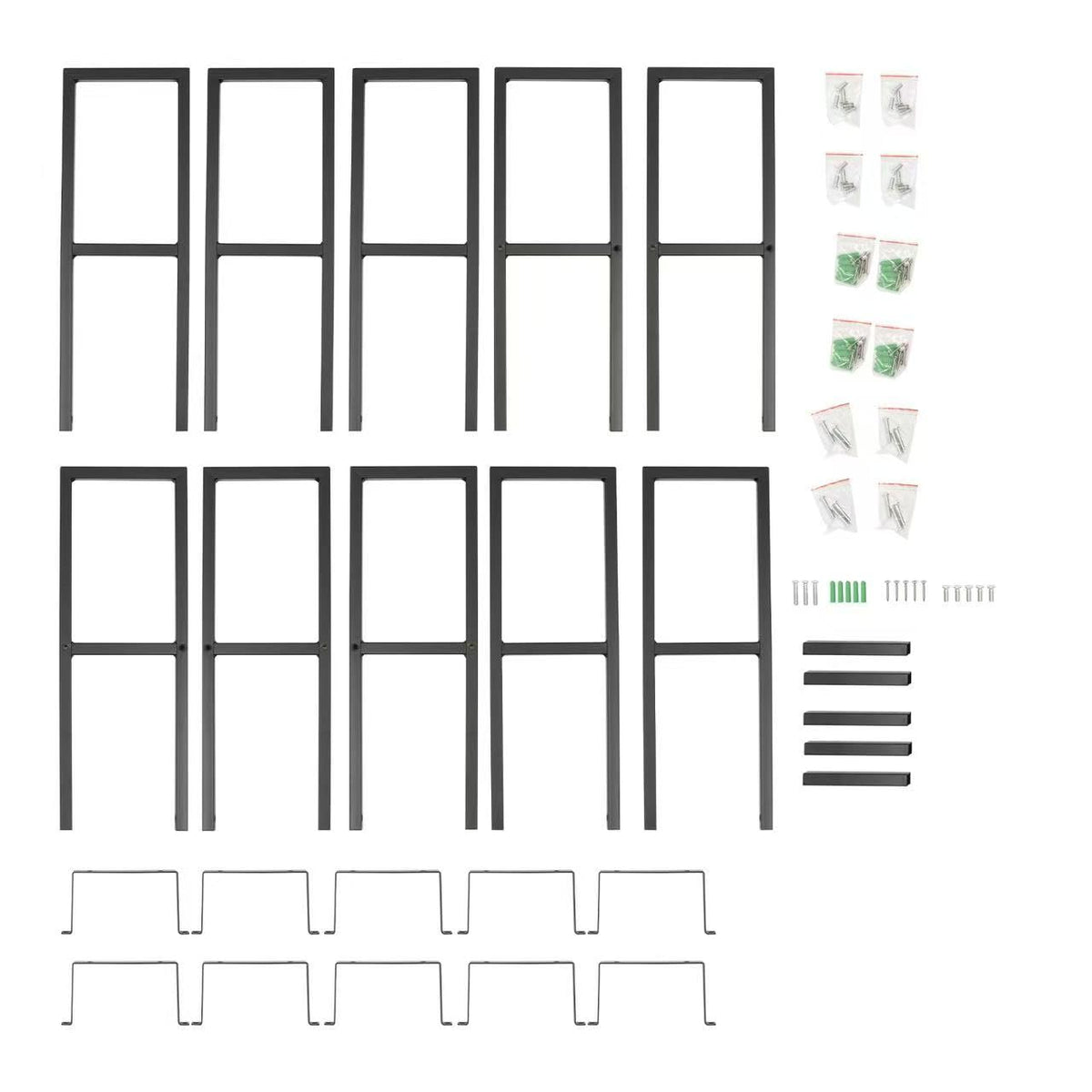 34 Inch Wall Mount Media Storage Rack X94008