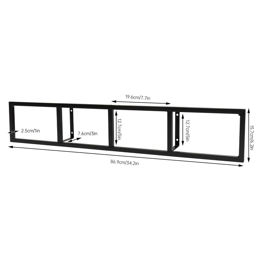 34 Inch Wall Mount Media Storage Rack X94008