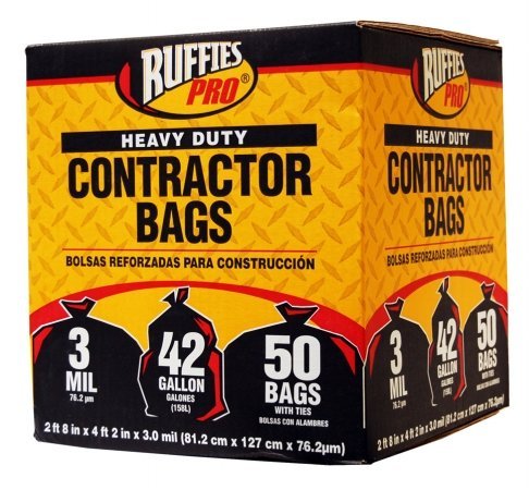 50 Count 42 Gallon Heavy Duty Contractor Bags J206