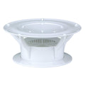 White RV Roof Vent Cap with Bug Screen D216