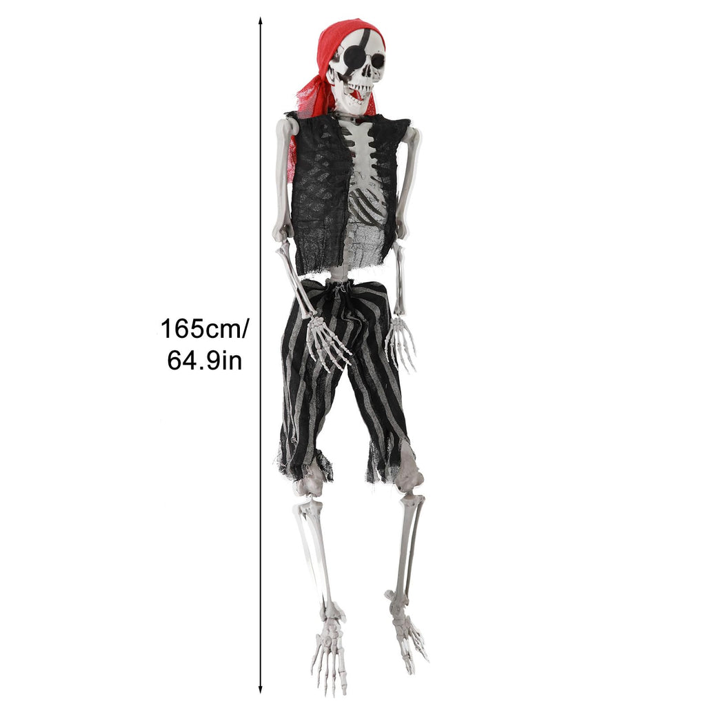 Life Size Pirate Skeleton with Movable Joints H7227