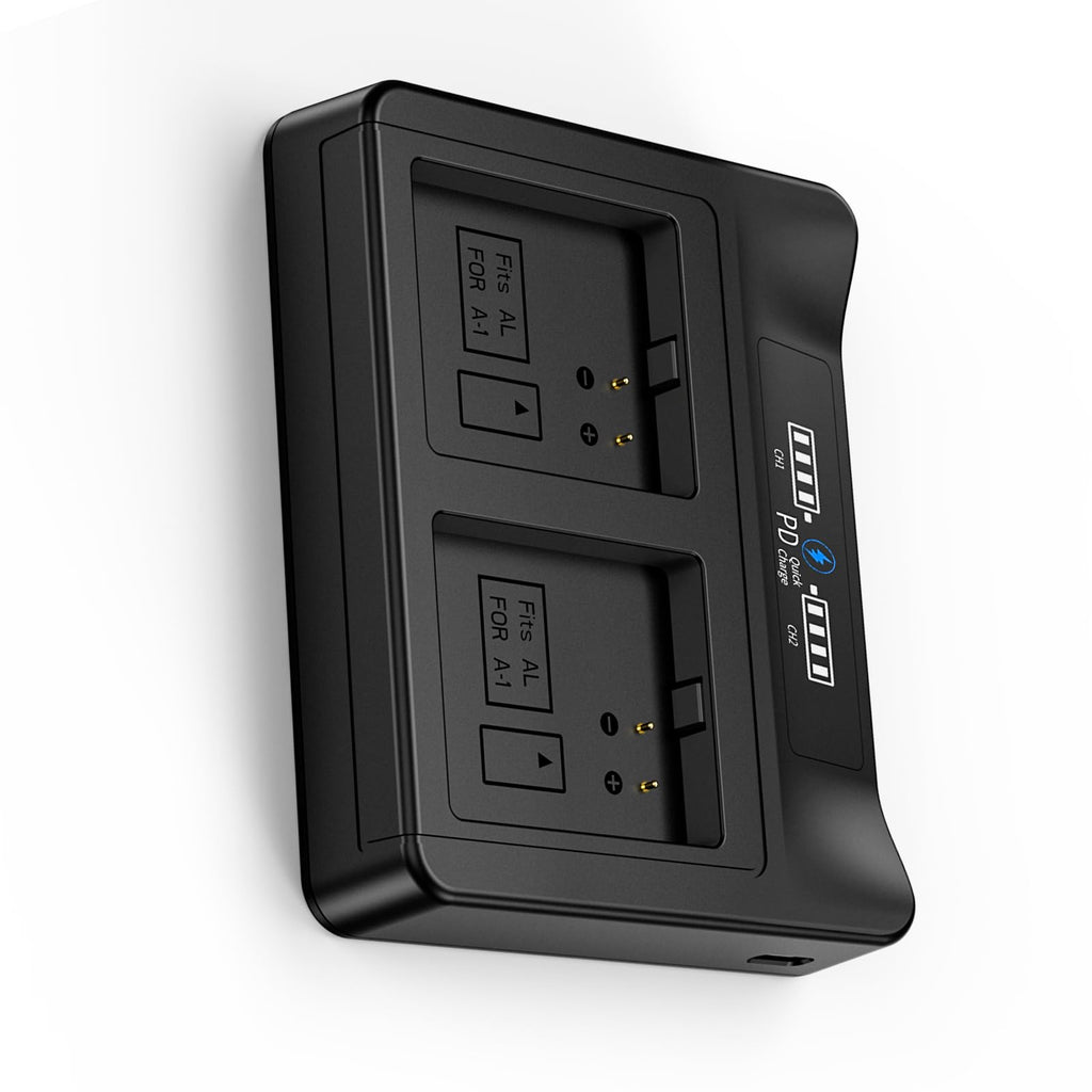 18W PD LCD USB Dual Battery Charger P3585