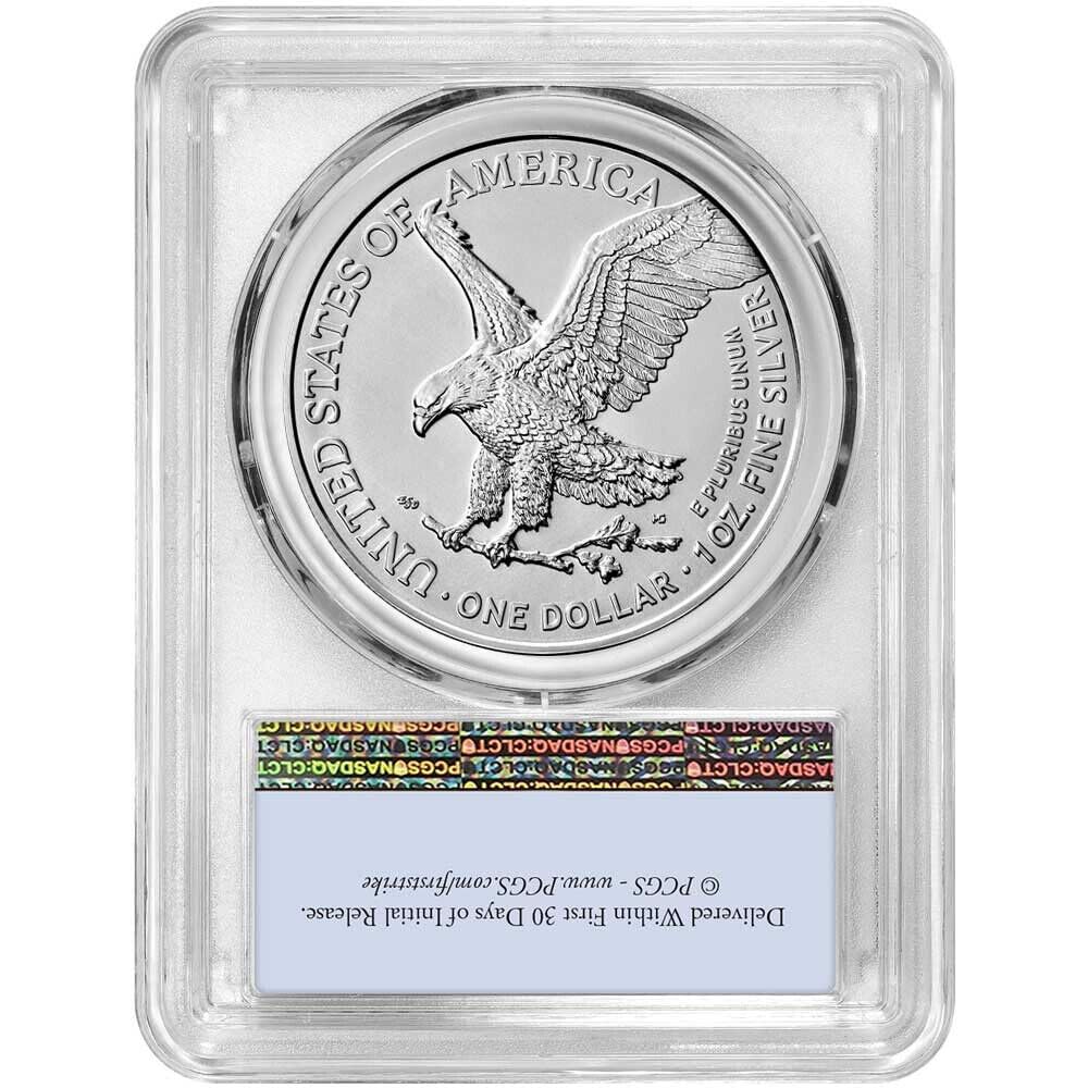 2024 $1 American Silver Eagle PCGS MS70 First Day of Issue L830702