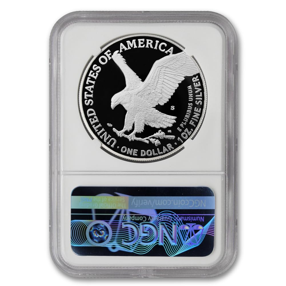 1 oz American Silver Eagle Coin PF-70 Ultra Cameo D3067