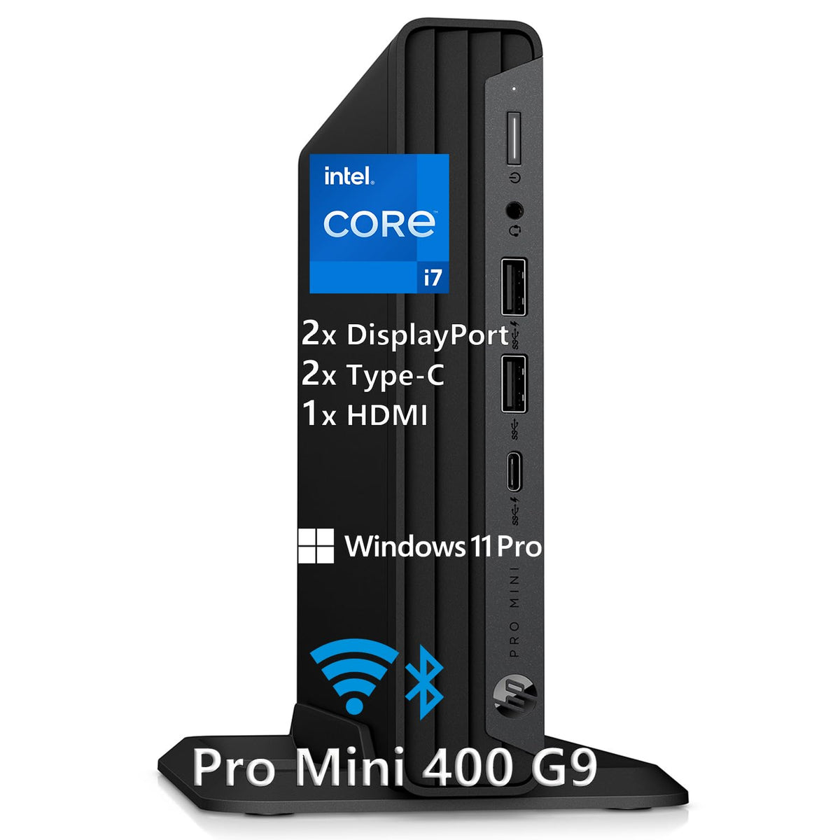 HP Mini Desktop PC Intel i7-12700T 16GB RAM 512GB SSD Windows 11 Pro K27643