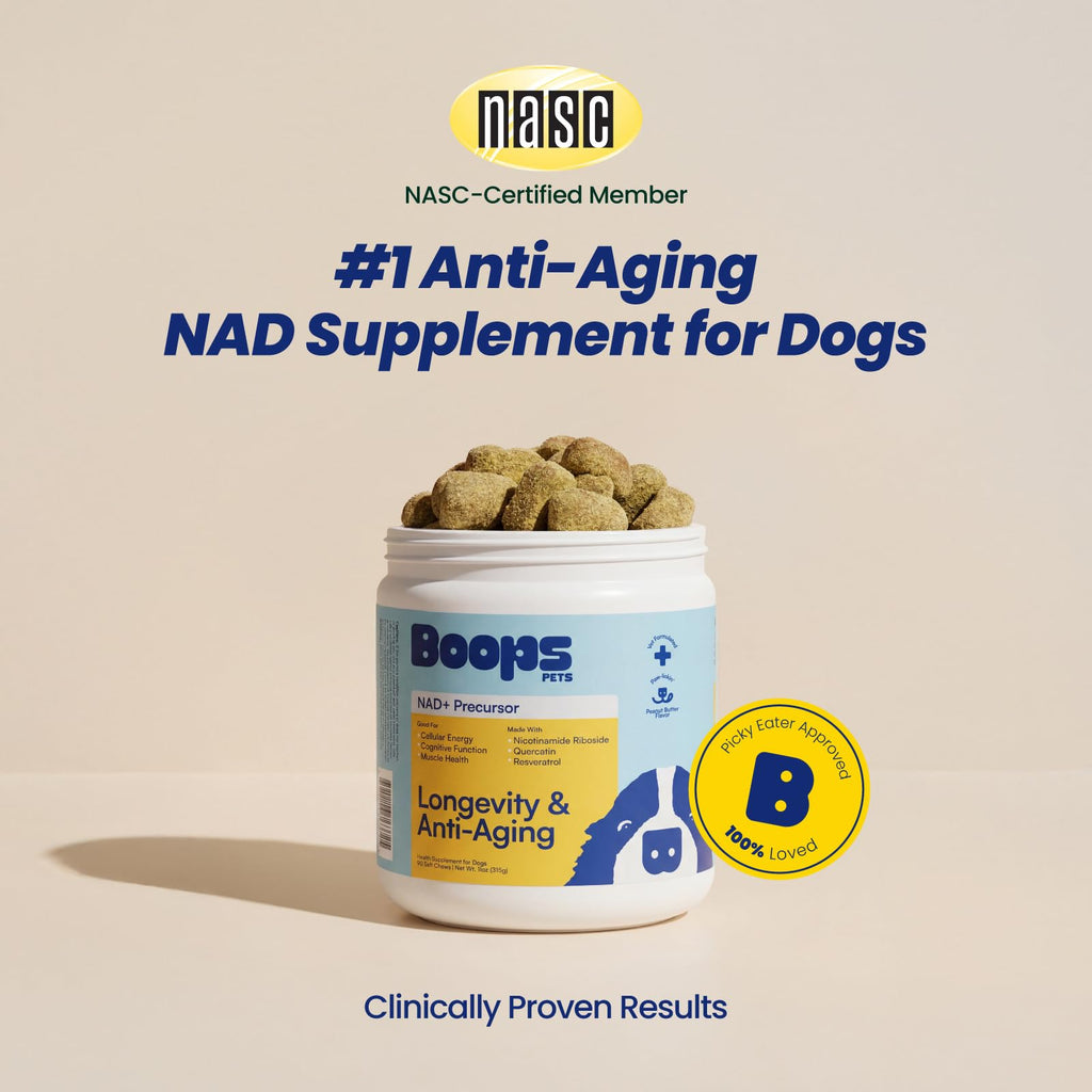 90 Soft Chews NAD+ Precursor Senior Dog Supplement E24227