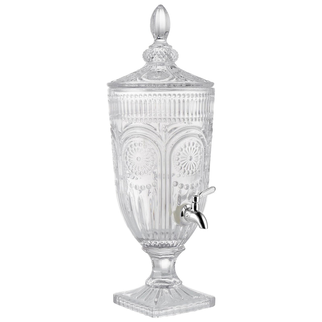 0.8 Gallon Glass Beverage Dispenser with Stainless Steel Spigot H701