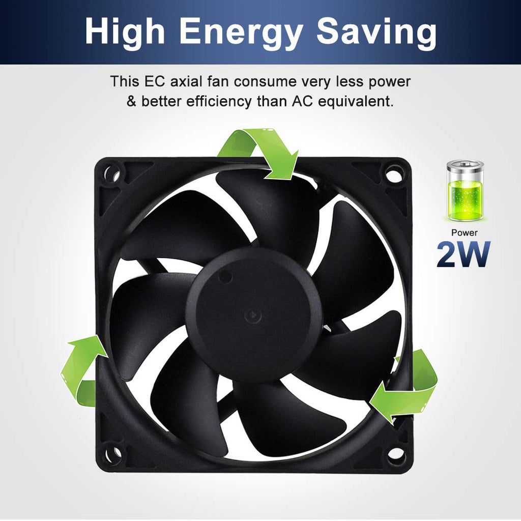 80mm EC Axial Brushless Cooling Fan B45687