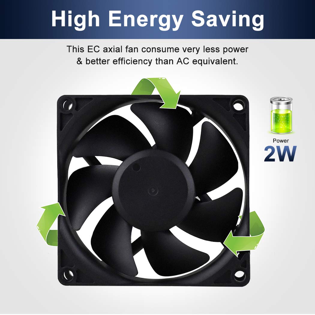 80mm EC Axial Brushless Cooling Fan B45687