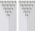 24 Inch T8 Fluorescent Tube Light Bulb 17W 3500K Neutral White G13 Base Pack of 30 R288490
