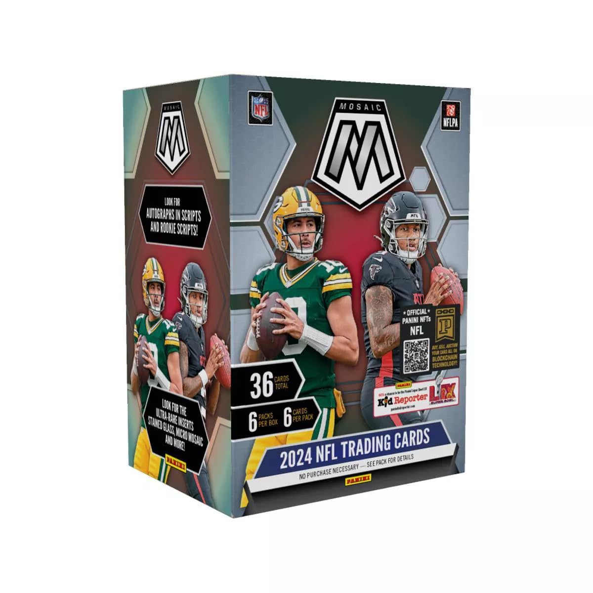 NFL Mosaic Football Trading Card Blaster Box 6 Packs O674