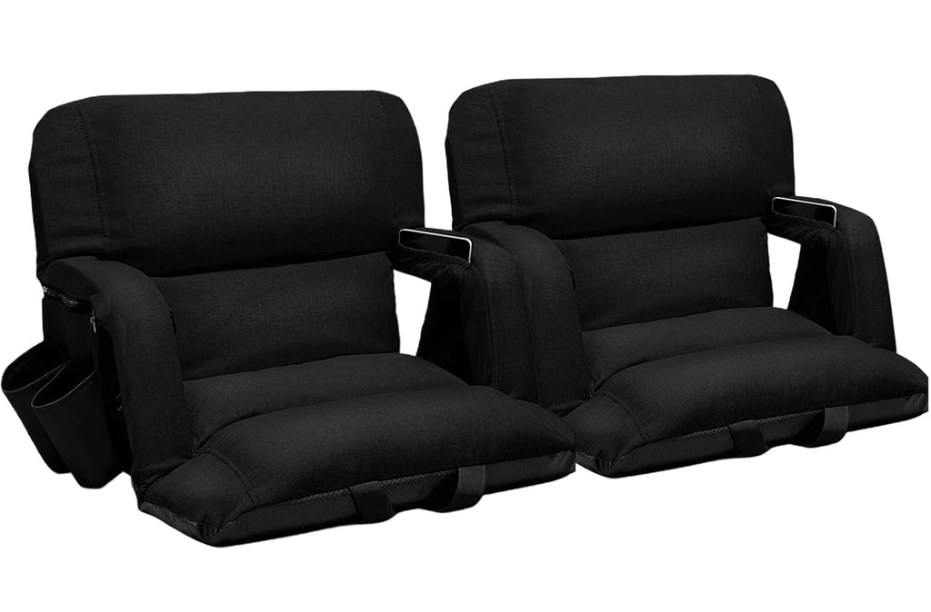 2 Pack Bleacher Seat with Back Support and Armrest G172