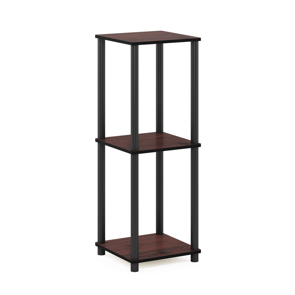 2-Tier Square Side Table Set of 2, Dark Cherry A233