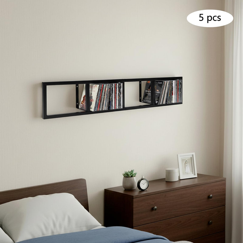 34 Inch Wall Mount Media Storage Rack X94008