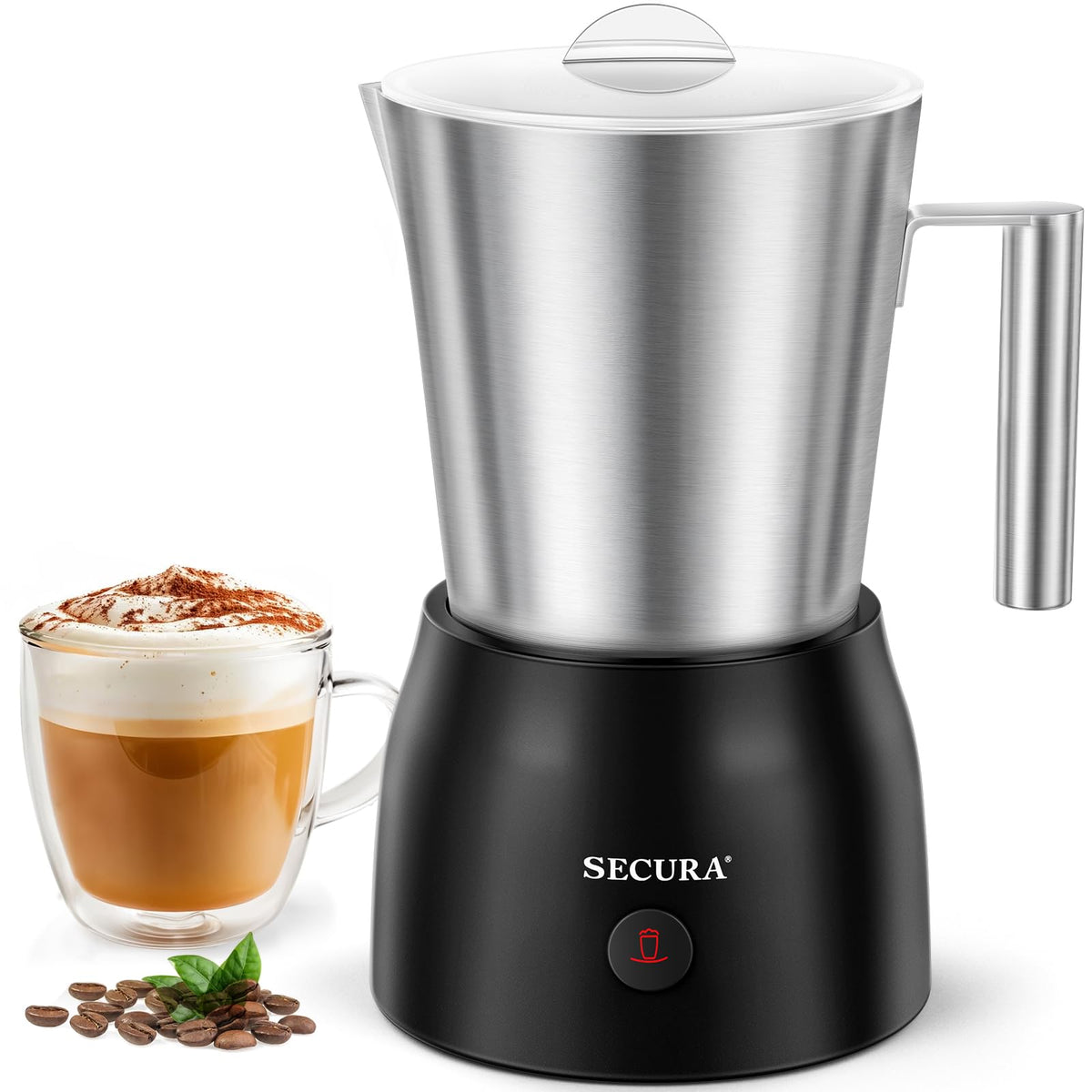 17oz Stainless Steel Hot & Cold Milk Frother D967