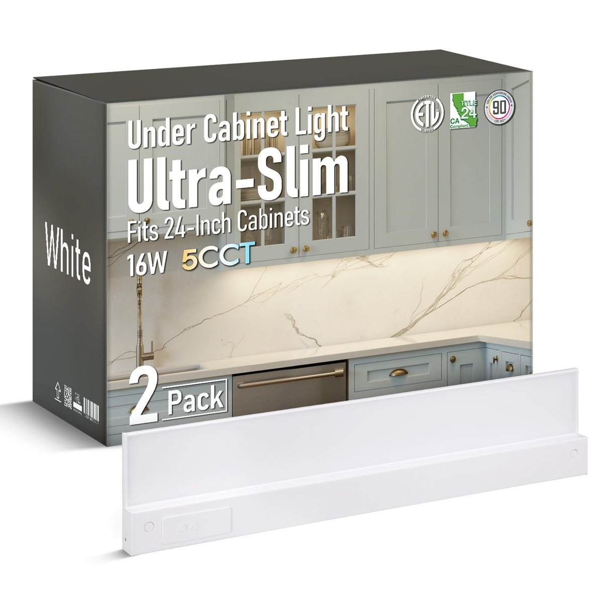 2-Pack Ultra-Slim LED Under Cabinet Lighting C828