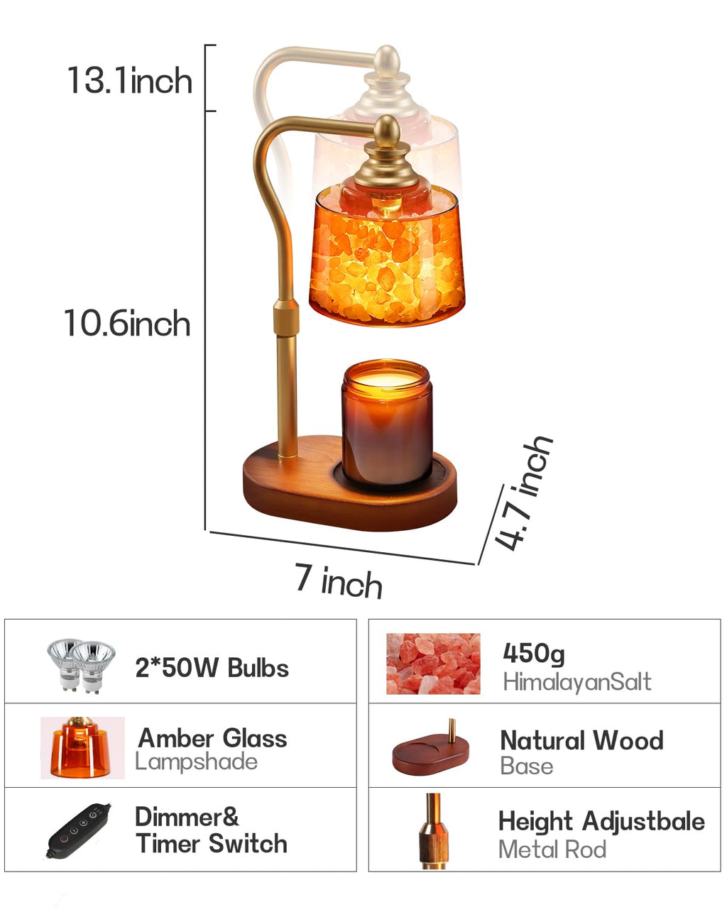 3-in-1 Candle Warmer Lamp F338