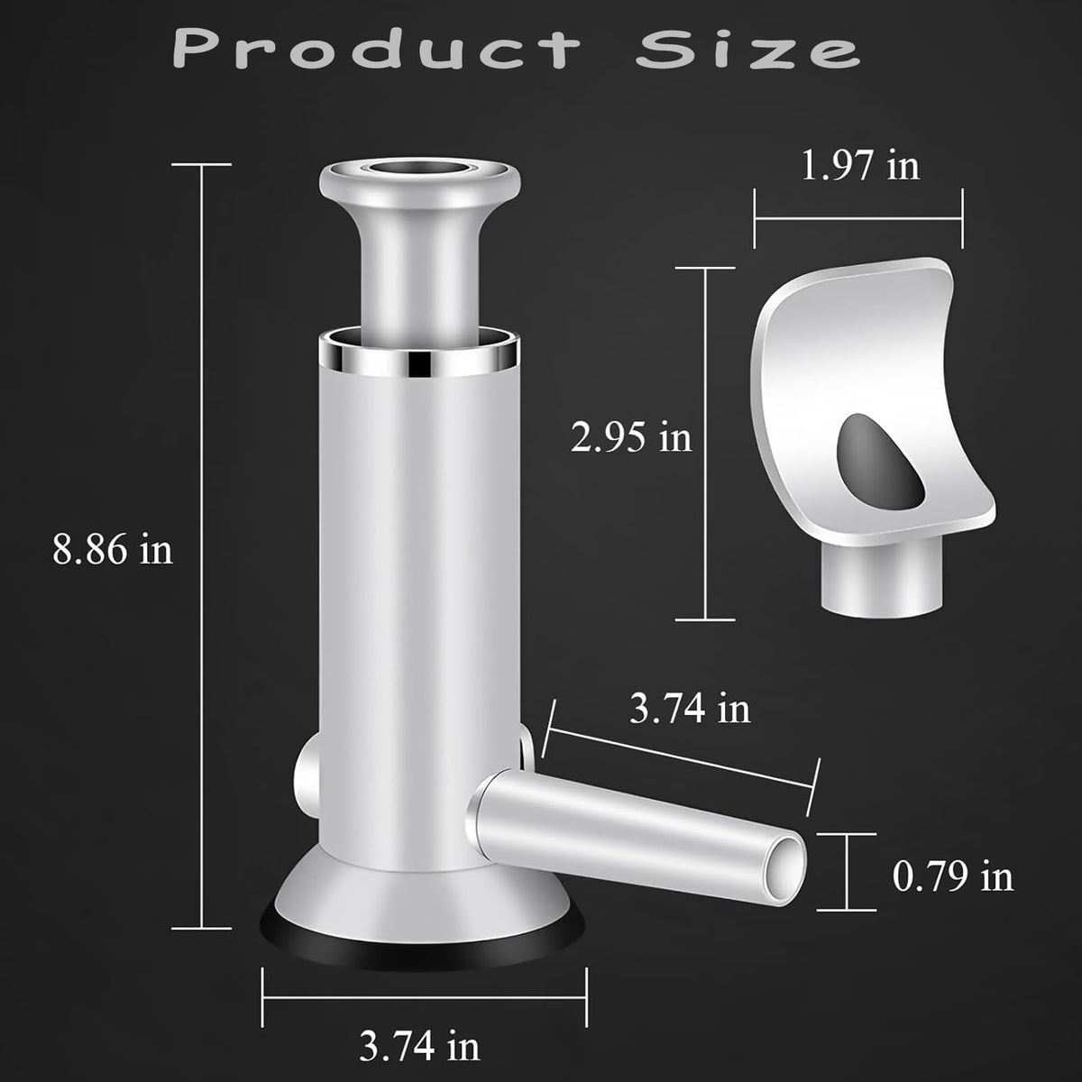 2 in 1 Vertical Sausage Stuffer with 2 Tubes I59012