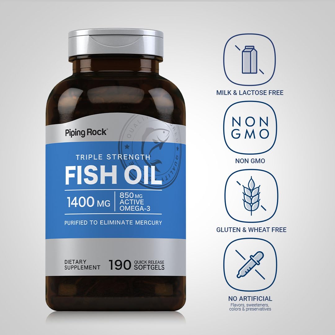 Fish Oil Omega 3 1400 mg 190 Softgels F6763