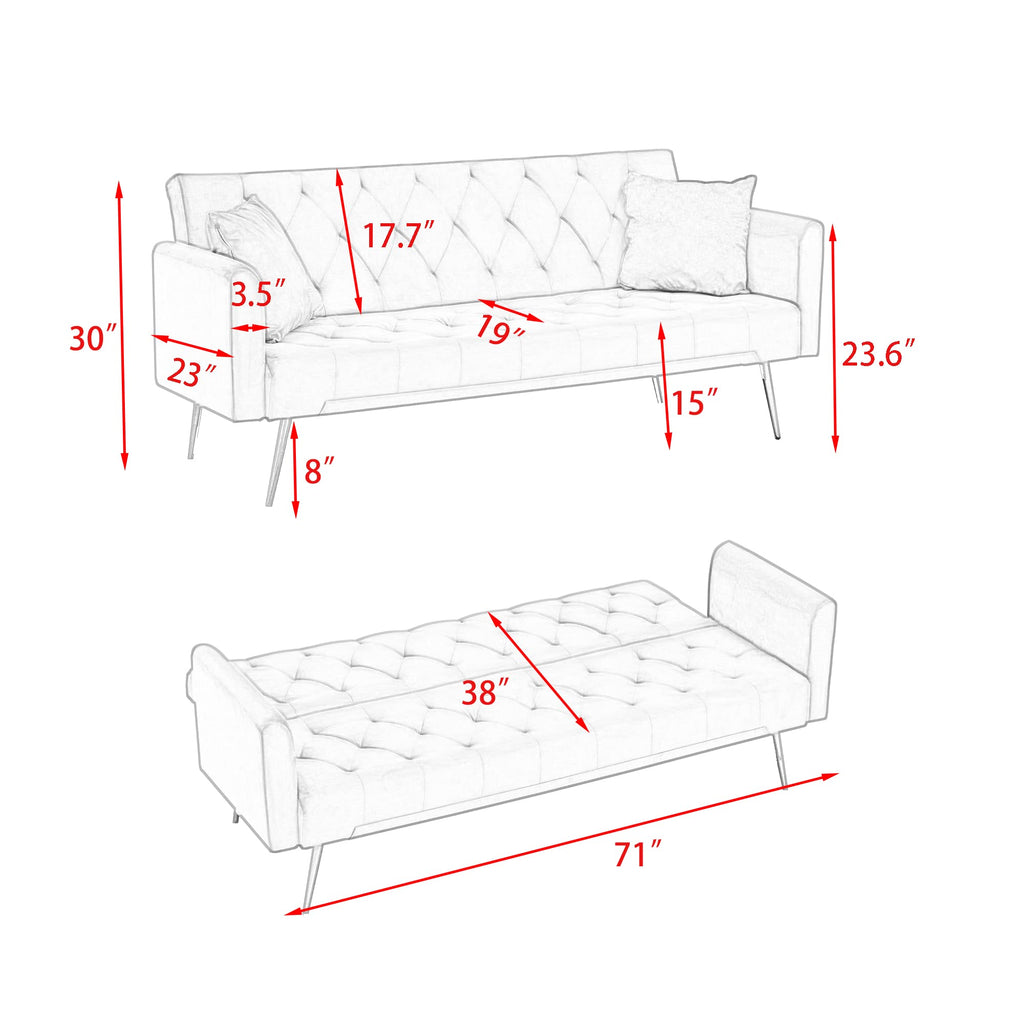 Pink Velvet 2 Seater Loveseat Sofa R382