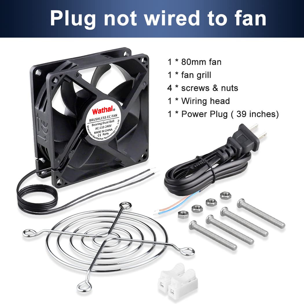 80mm EC Axial Brushless Cooling Fan B45687