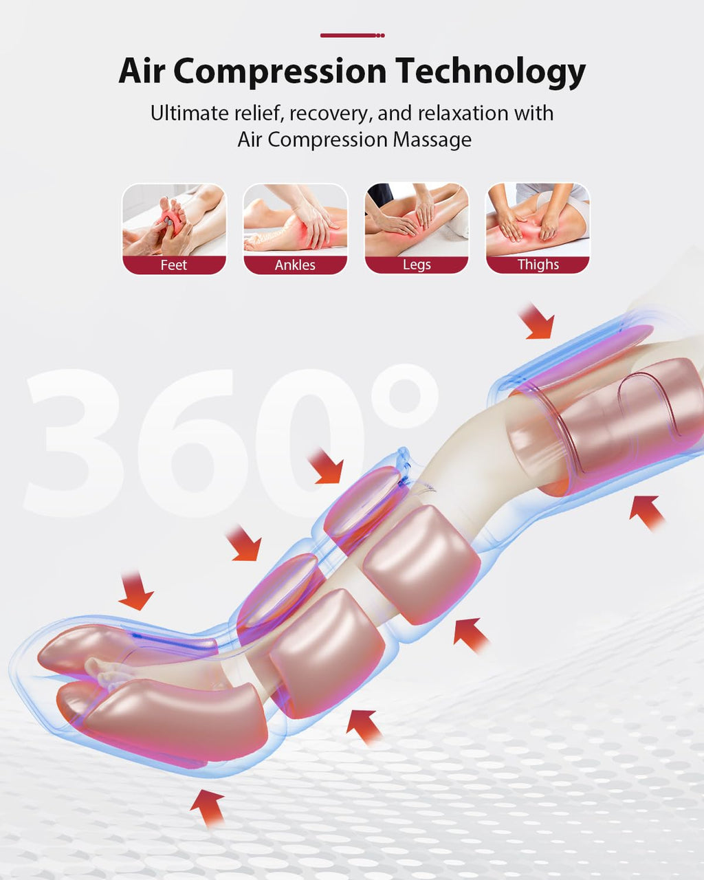 Air Compression Leg Massager T628