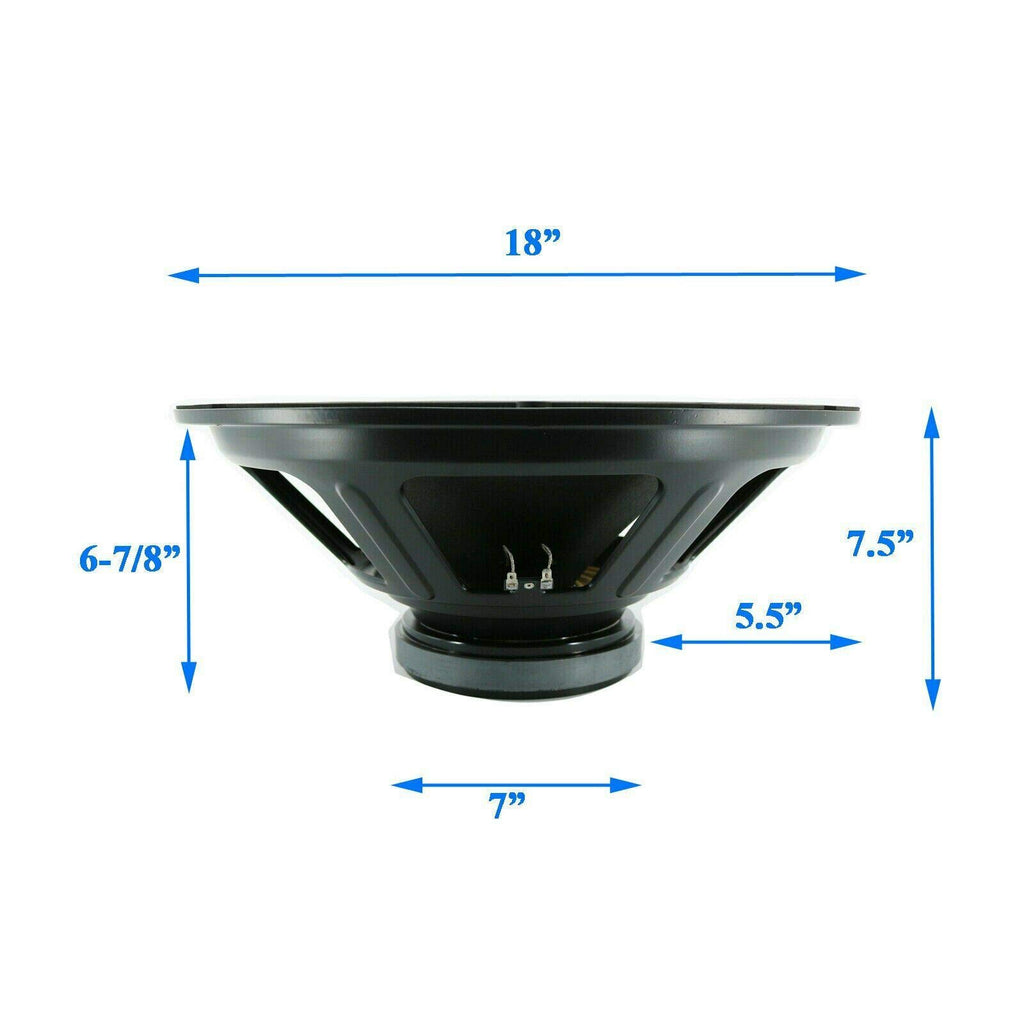 18-Inch Car Audio Subwoofer Speaker, 1800W Max Power, 8 Ohm S928706