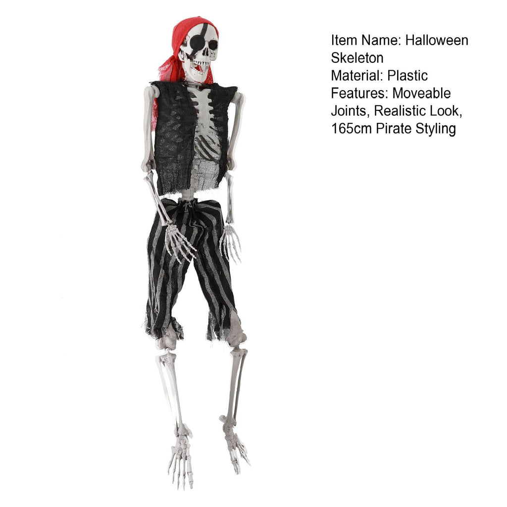 Life Size Pirate Skeleton with Movable Joints H7227