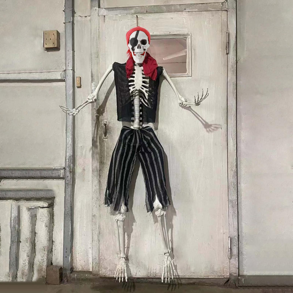Life Size Pirate Skeleton with Movable Joints H7227