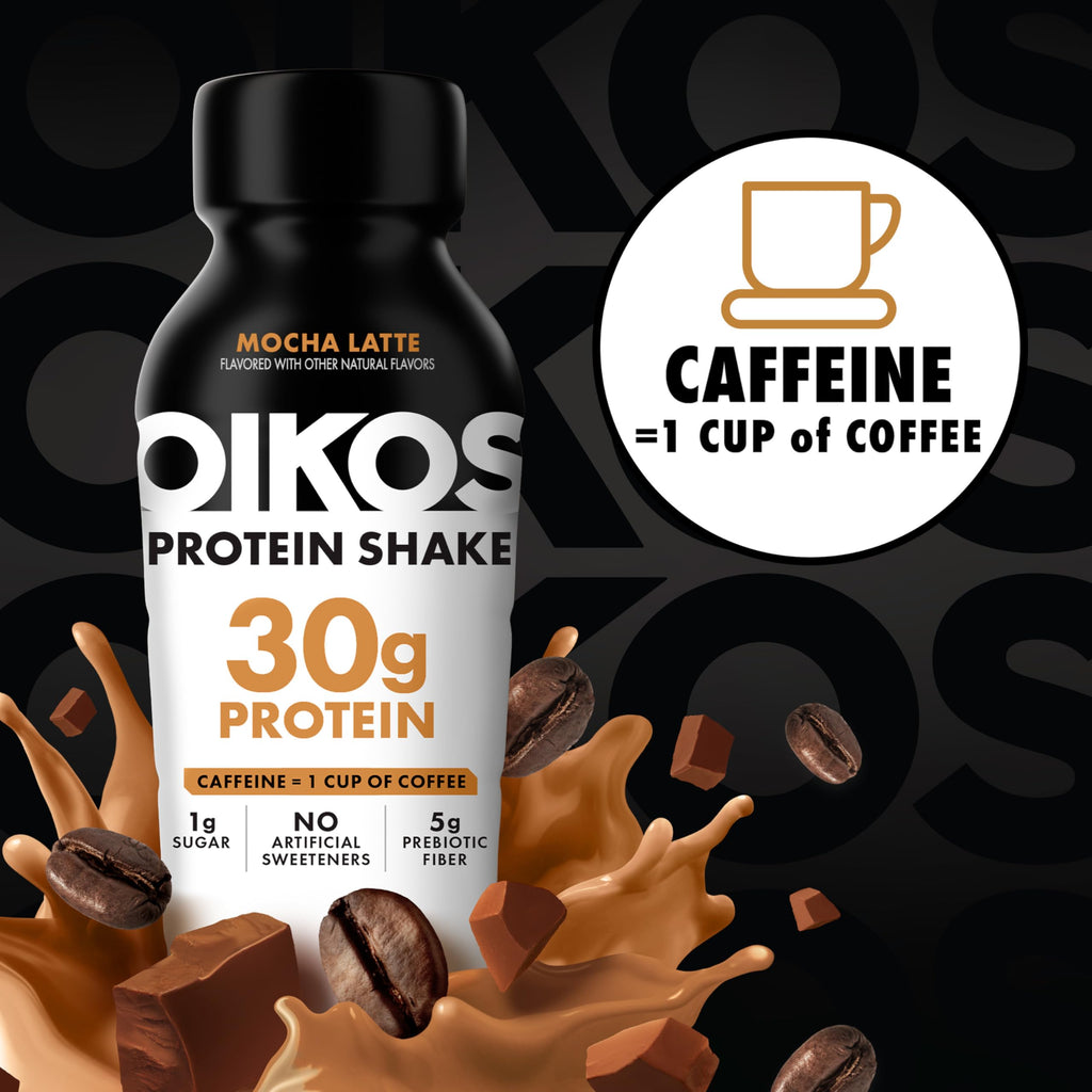 30g Protein Shake, Mocha Latte, 5g Prebiotic Fiber, 12 fl oz Bottle, 12 Count D74933
