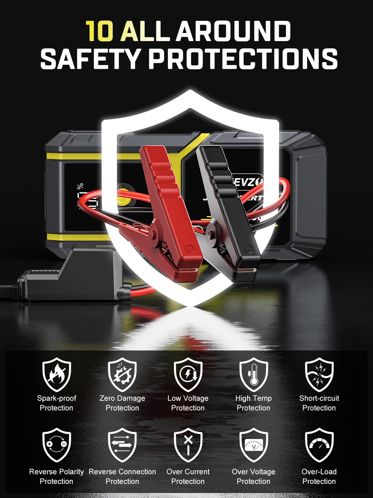 Peak 5000A 12V Portable Jump Starter with LCD Display P4049