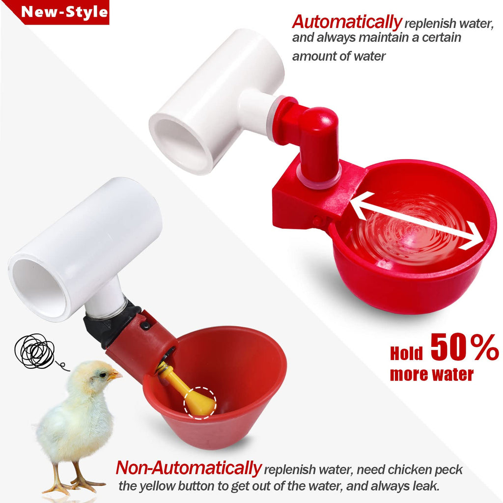 Automatic Chicken Watering System with Hose Connector Kit B1618
