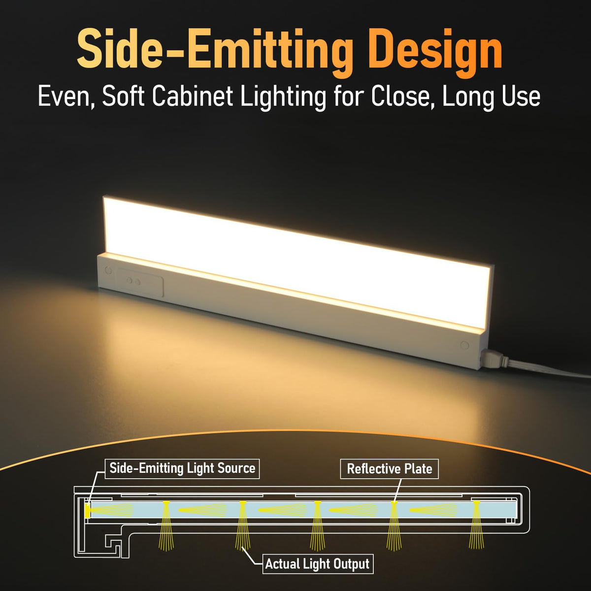 2-Pack Ultra-Slim LED Under Cabinet Lighting C828