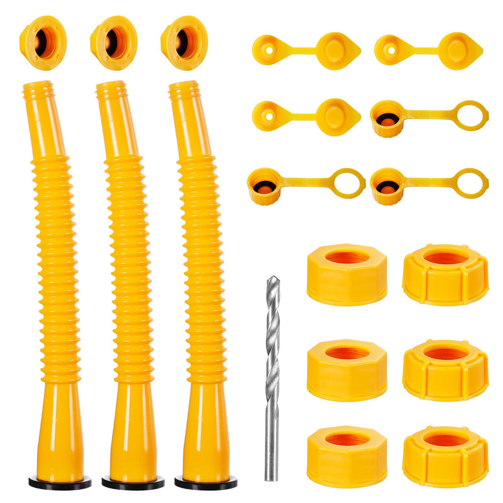 Gas Can Spout Replacement Kits 3 Pack Yellow W351710