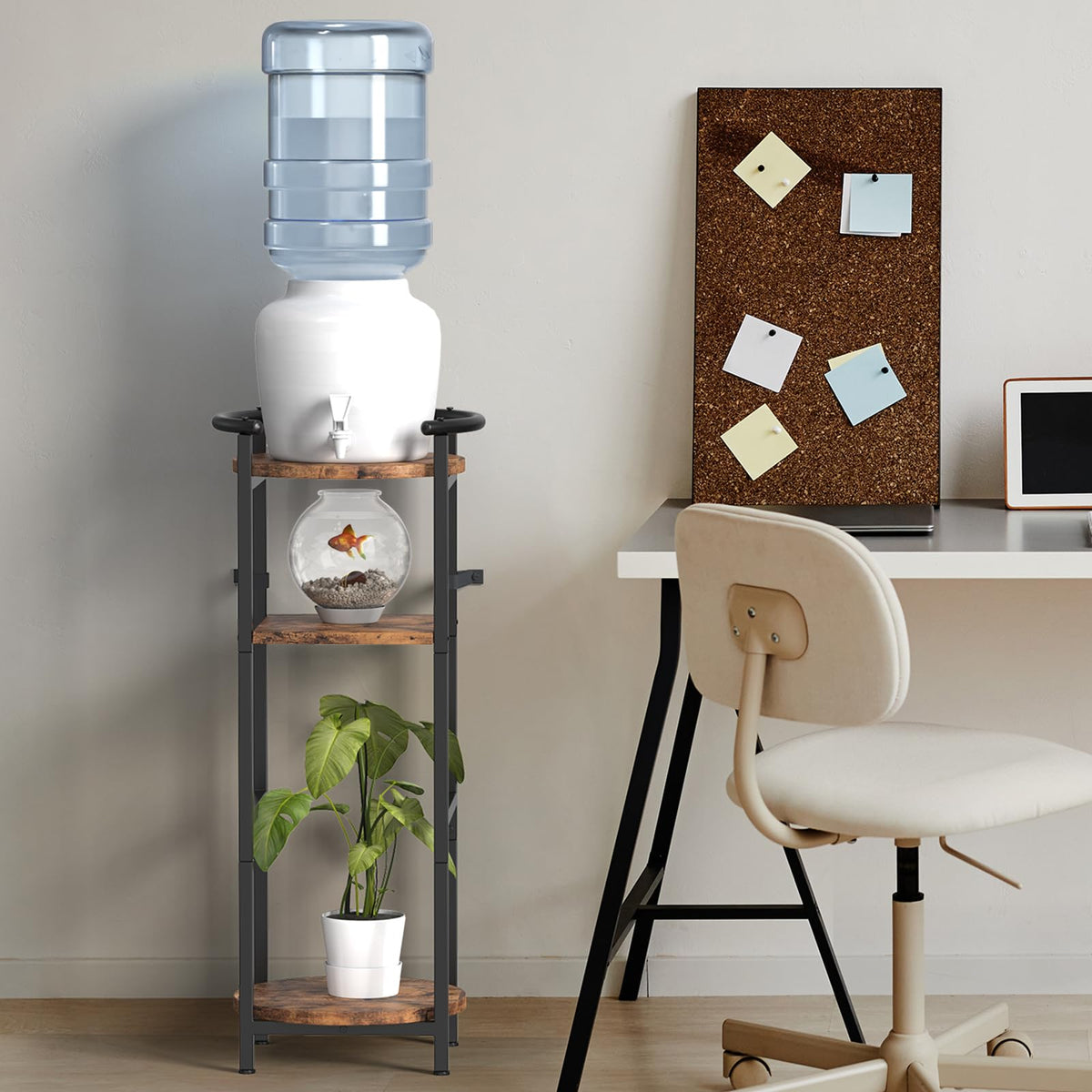 Wood Drink Dispenser Stand Q348