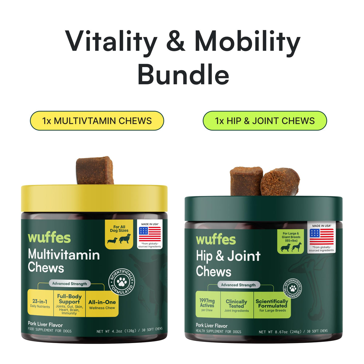 Hip and Joint Supplement and Multivitamin Bundle Z237