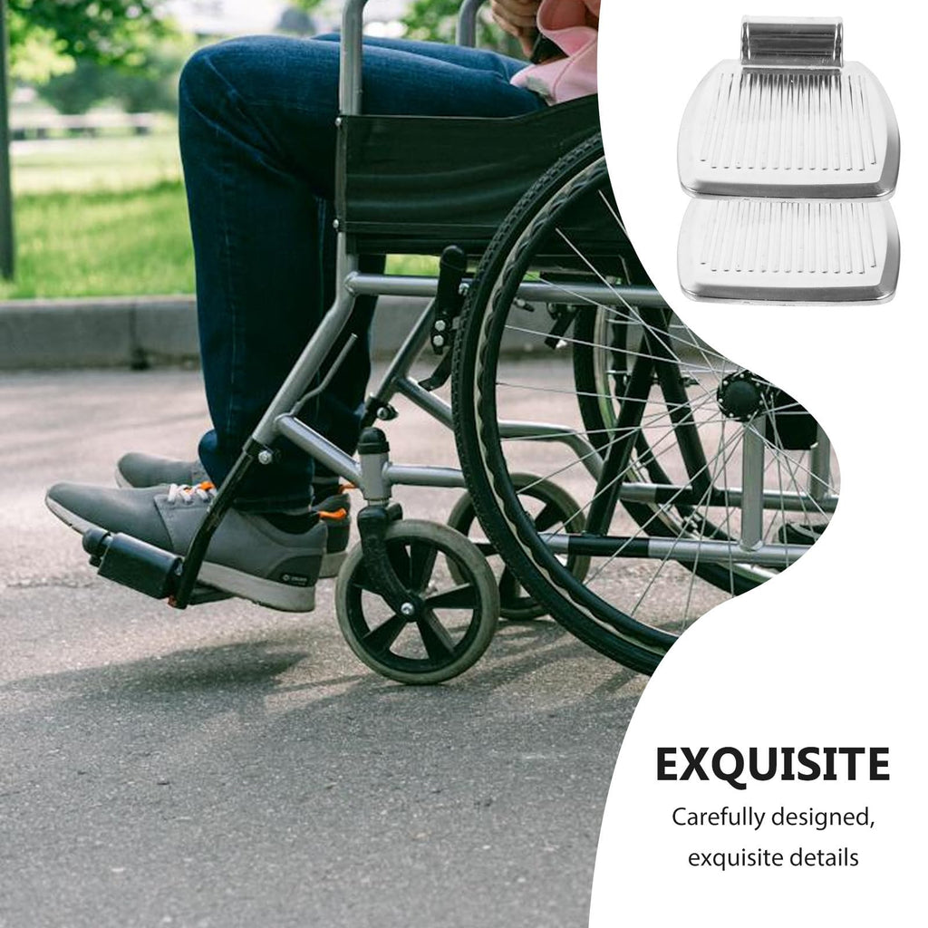 Heavy Duty Wheelchair Footrest Replacement Pair Aluminum Alloy N65118