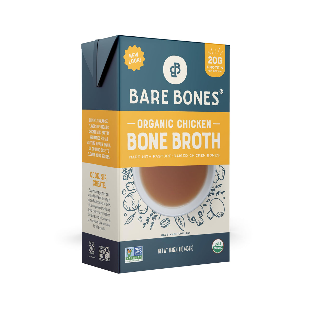 Organic Chicken Bone Broth 16oz F350283