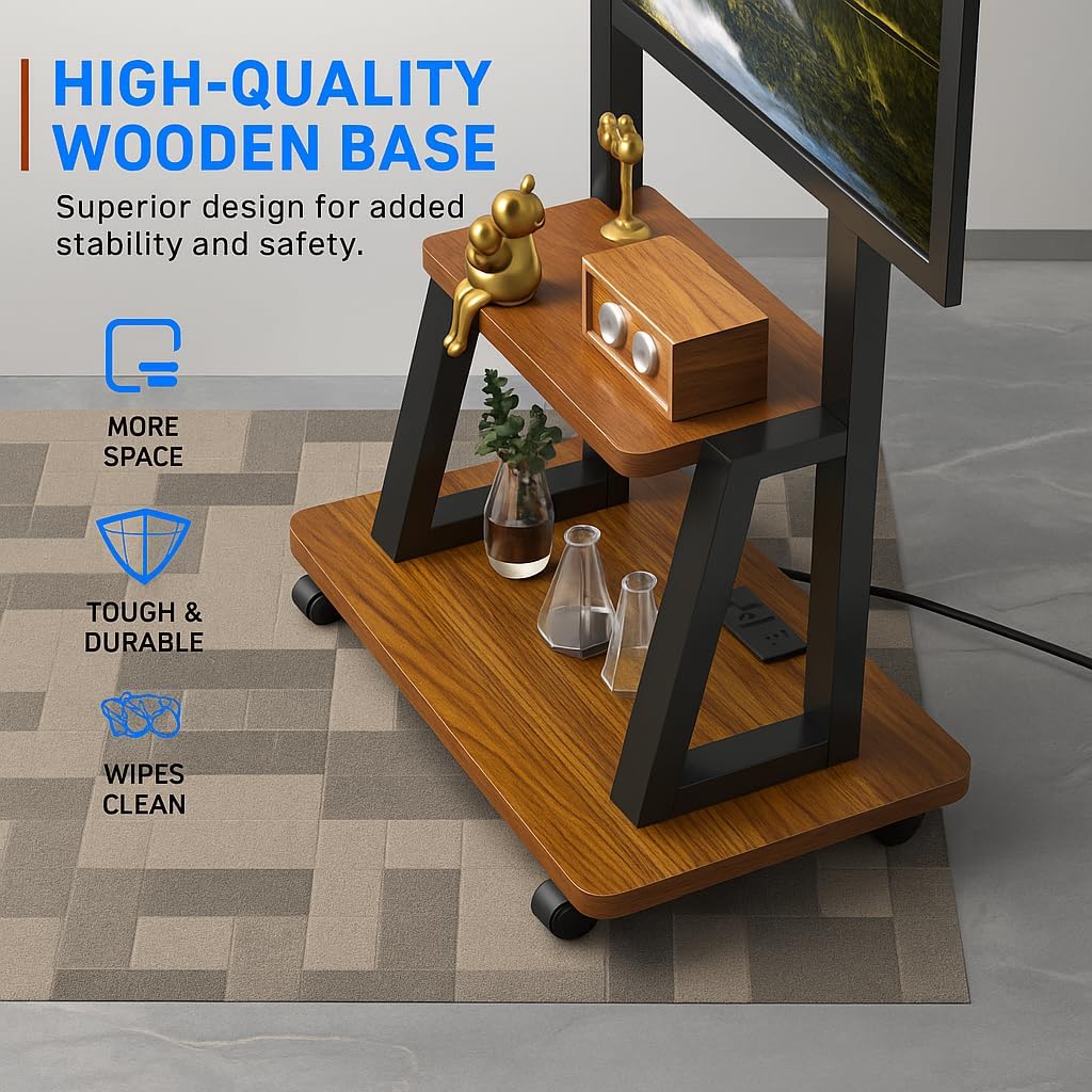 Rolling TV Stand for 32-80 Inch TVs A9129