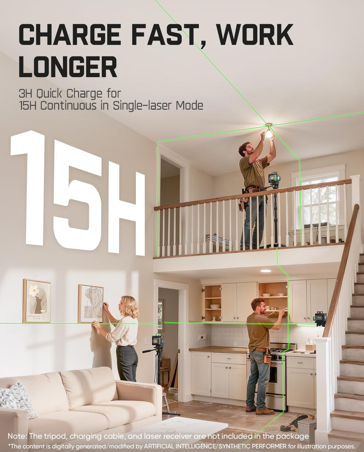 Laser Level 3x360° 16 Lines Self-Leveling V908