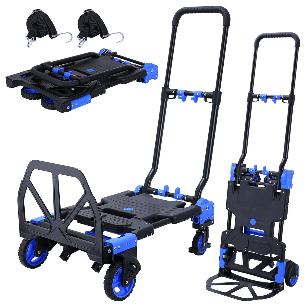 2-in-1 Foldable Hand Truck Dolly 330LB Capacity C5006