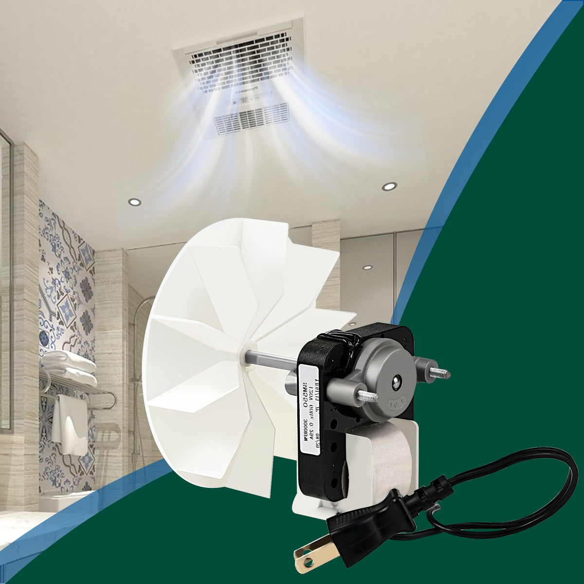 Bathroom Fan Motor Replacement Kit L564