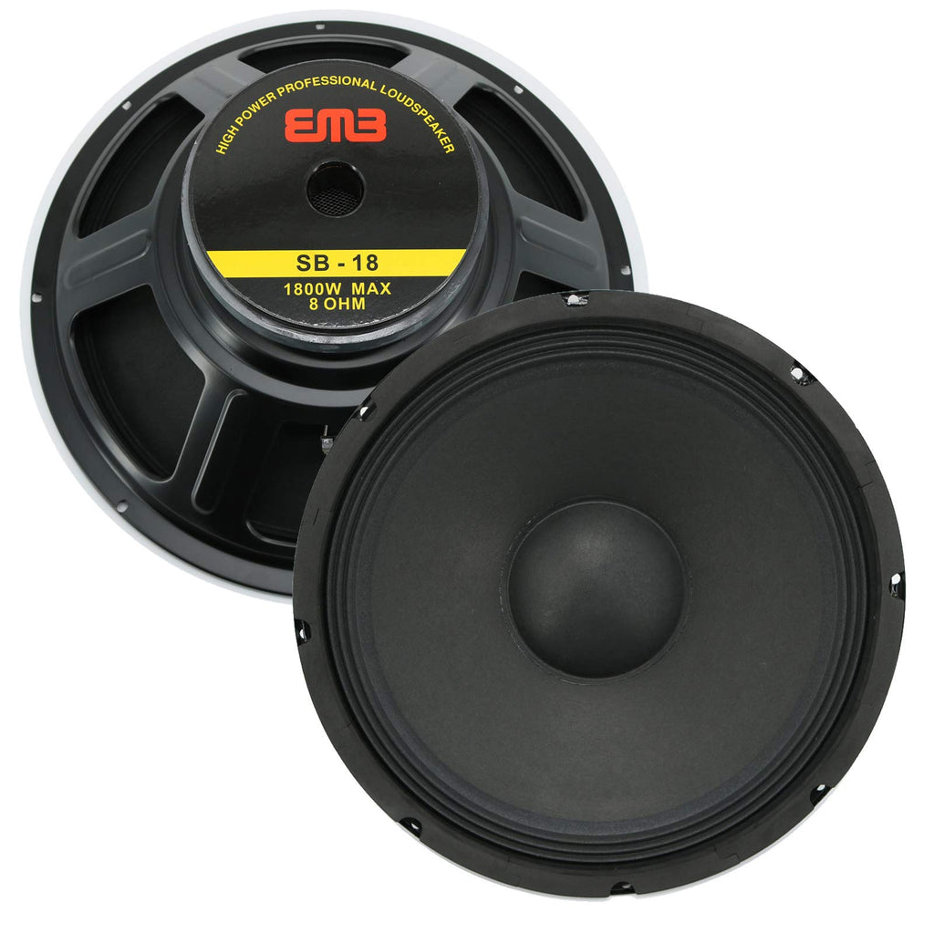 18-Inch Car Audio Subwoofer Speaker, 1800W Max Power, 8 Ohm S928706