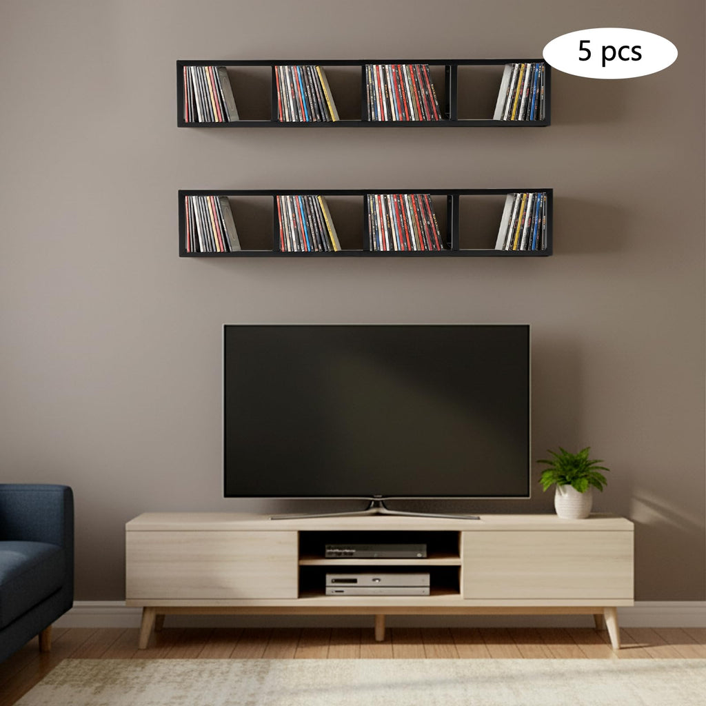34 Inch Wall Mount Media Storage Rack X94008