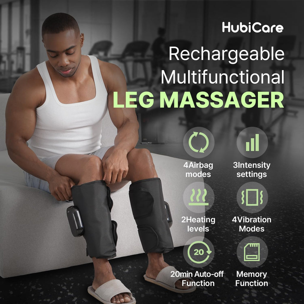 Heated Air Compression Cordless Leg Massager with Extension (Pair) Z417075
