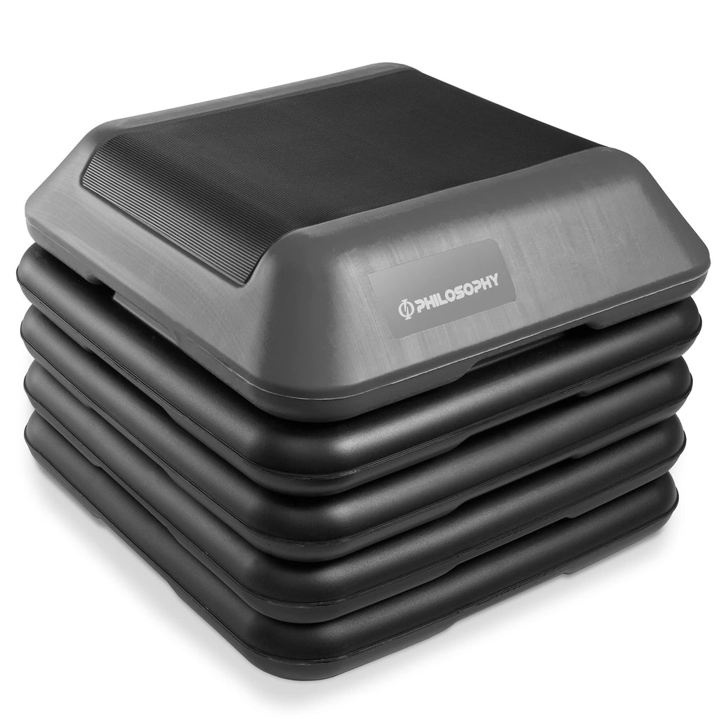 Adjustable High Step Platform with 4 Risers U7218
