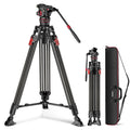 Carbon Fiber Video Camera Tripod with Fluid Head O6707