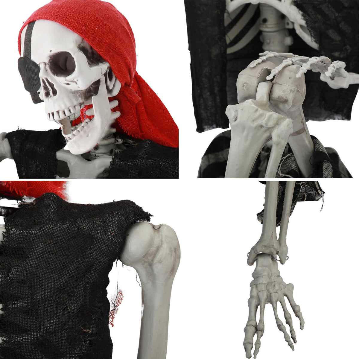 Life Size Pirate Skeleton with Movable Joints H7227