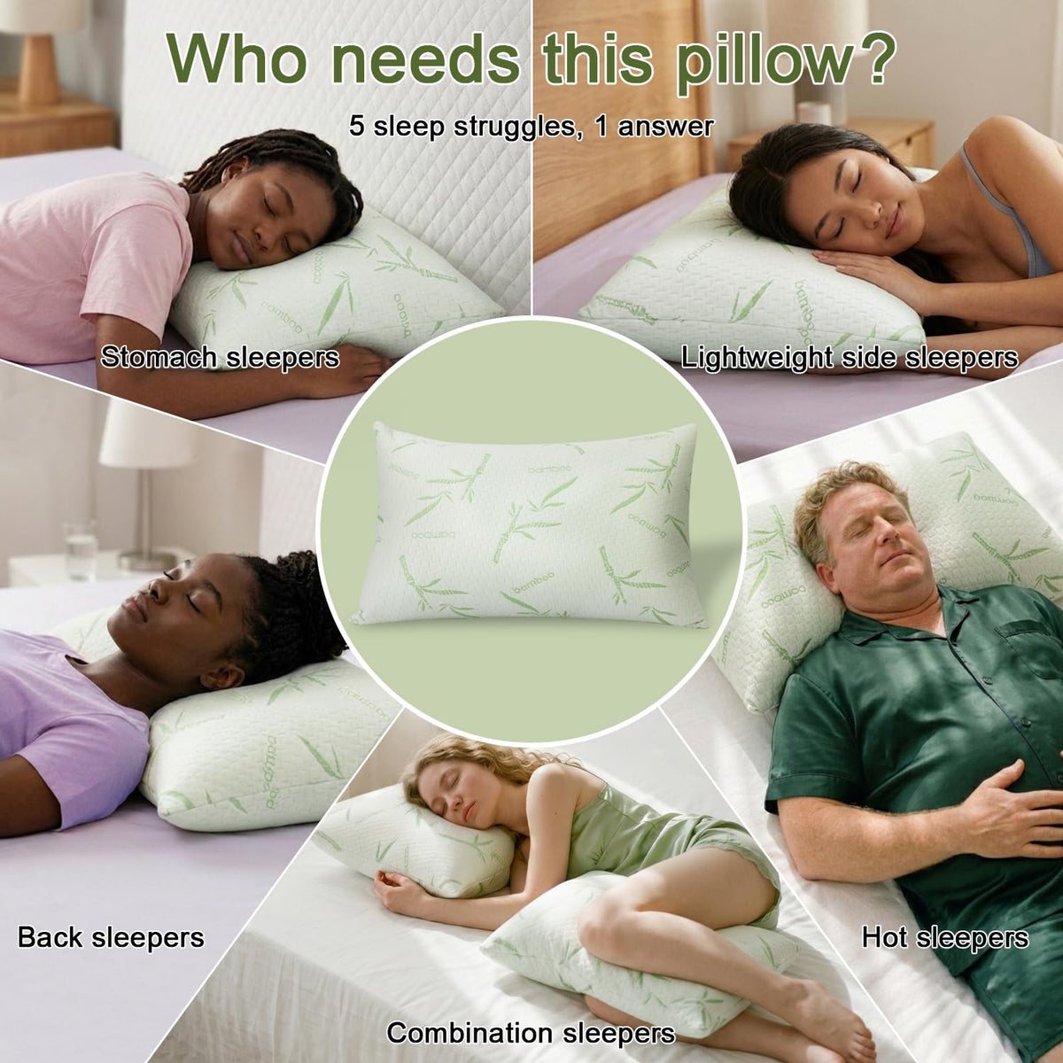 King Size Pillows Set of 2, Soft, Machine Washable Y5296