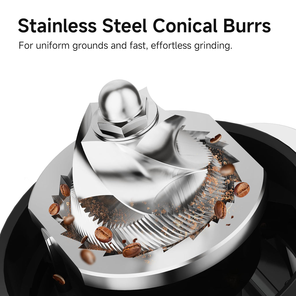 Electric Coffee Grinder with 48 Grind Settings J42478